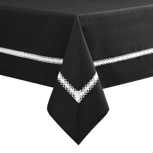 Miniatura 40 de EHouseHome Mantel de tela resistente con encaje blanco, impermeable, sin arrugas, resistente a las manchas, a prueba de aceite, para comedor
