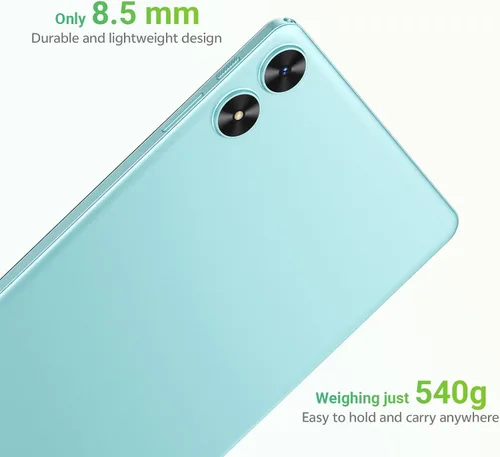 Miniatura 7 de Tablet de 10.1 pulgadas, tableta Android 15 con funda, 24 GB de RAM + 64 GB de ROM 1 TB expandible, pantalla táctil HD IPS de 1280 x 800, batería