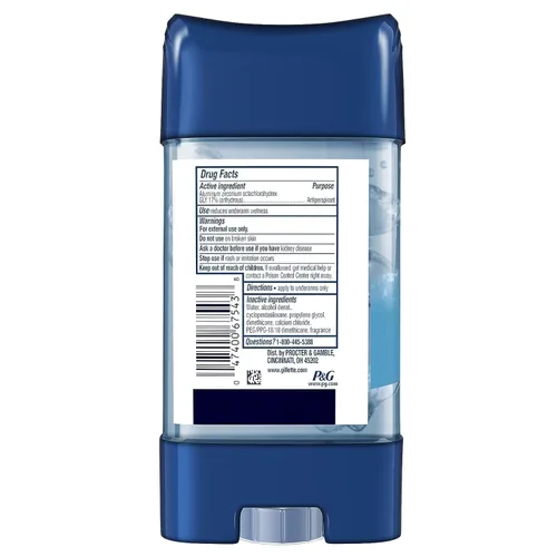 Miniatura 11 de Gillette Antitranspirante y desodorante para hombres, resistencia clínica 72 horas, protección contra el sudor y el olor, frescura de larga