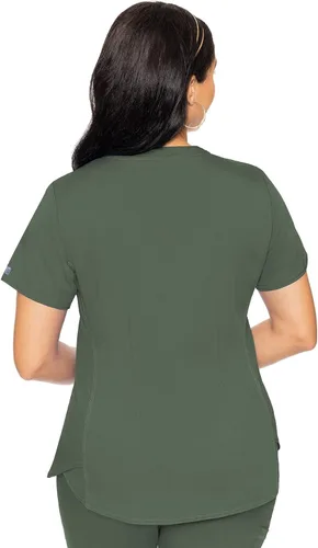 Miniatura 2 de Med Couture Touch - camisa de uniforme médico con cuello en V para mujer