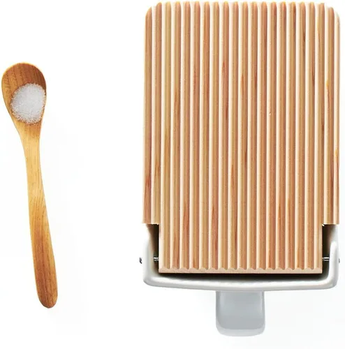 Miniatura 6 de Zero Japan Bee House - Caja de sal premium con tapa de Hinoki - Recipiente para sal marina y especias - Elegante contenedor para encimera de cocina
