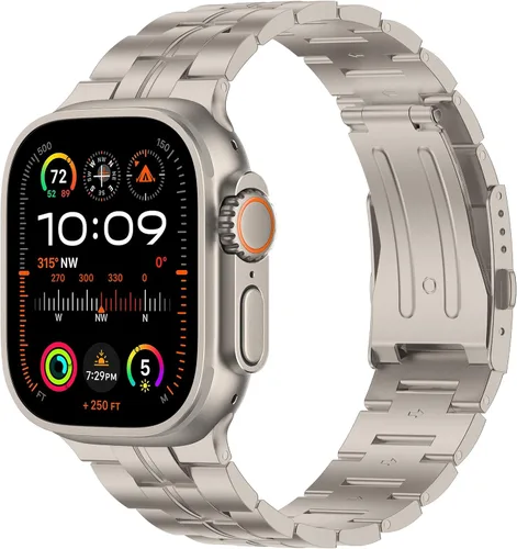 Miniatura 8 de iiteeology Correa compatible con Apple Watch Ultra 3, Ultra 2 Ultra Series 11 10 10 de 1.81 pulgadas (1.811 in) de titanio genuino para hombre