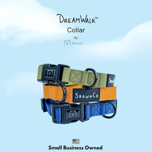 Miniatura 6 de Collar para perros ShawnCo Dream Walk - Collar para mascotas premium, ajustable y cómodo para perros pequeños, medianos, grandes y extra grandes
