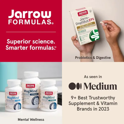 Miniatura 8 de Jarrow Formulas Ácido pantoténico B5 500 mg – 100 cápsulas vegetales – Vitamina B esencial – Producción de energía y apoyo al metabolismo – 100