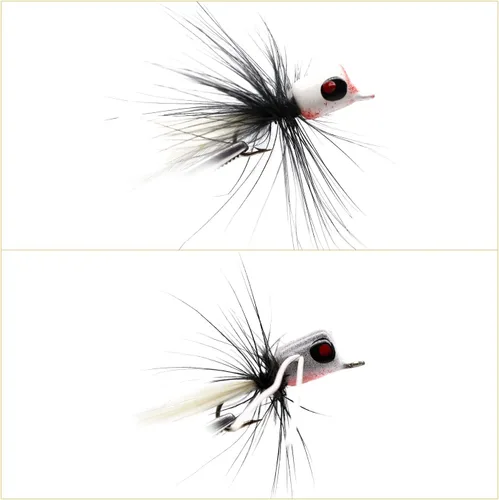 Miniatura 5 de YZD Bass Popper - Kit de moscas de pesca en seco - Panfish Bass Fishing Topwater Bait (Kit de popper 2)