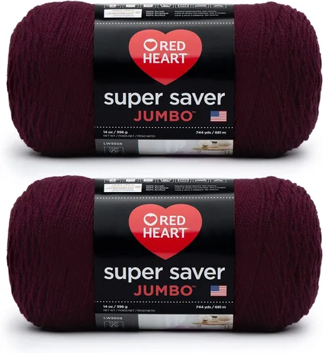 Miniatura 53 de Red Heart Super Saver Jumbo Ovillo de lana, Amatista