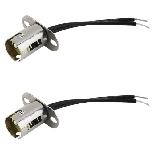 2 unidades BAY15D 1157 Sujetador del enchufe de bombilla LED con conector de cable para coche, camioneta