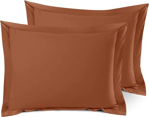 Miniatura 15 de Nestl Juego de 2 fundas tipo sham de almohada suaves - Fundas de almohada de microfibra de doble cepillado - Fundas de almohada de cama premium