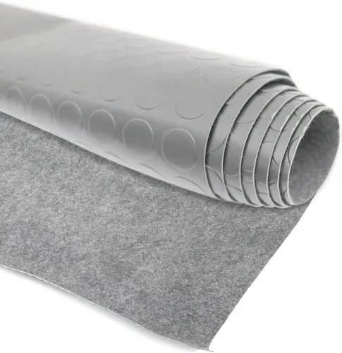 Miniatura 9 de OMAC Revestimiento de goma para caja de camioneta, alfombrilla para maletero y piso de aluminio con aspecto a cuadros gris 40 x 79 pulgadas