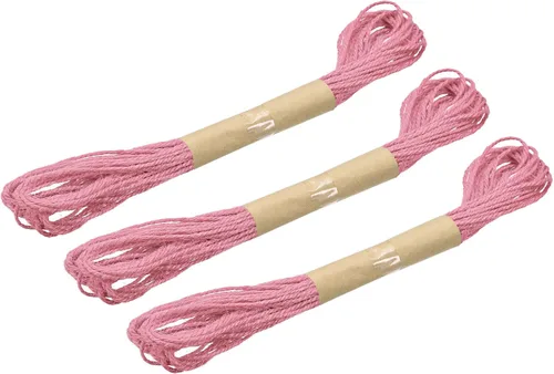 Miniatura 10 de MECCANIXITY Cuerda de yute de 33 pies de 0.079 in, cuerda de yute, cuerda de yute natural para manualidades, jardinería, agrupación, decoración
