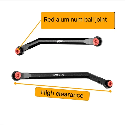 Miniatura 3 de Juego de eslabones de alta holgura para AXIAL 1/24 SCX24 AXI00001 C10 AXI00002 Wrangler JLU AXI00006 Bronco actualizaciones RC Crawler Car