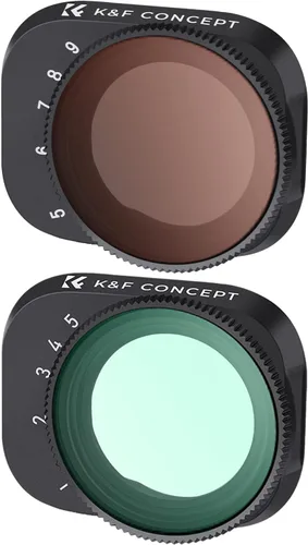Miniatura 10 de K&F Concept Mini 3 Pro Variable ND2-32 (1-5 Stop) Filtro ND compatible con DJI Mini 3 Pro, 28 accesorios Mini 3 Pro multicapa