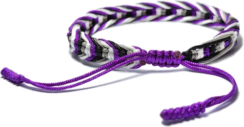 Miniatura 4 de LAMIBEE Pulsera tibetana con diseño de pansexualidad bisexual LGBT Proud Love Brazaletes de cuerda de amuleto y bohemio para mujeres y hombres