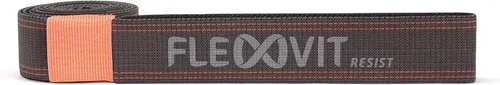 FLEXVIT Banda resistente (78 pulgadas de longitud) - Banda de resistencia de tela de grado profesional - Banda de ejercicio de comodidad superior y