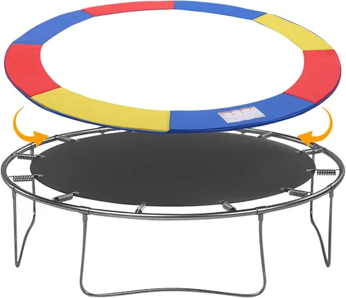 Miniatura 8 de Trampoline Pad Replacement, 12FT 14FT 15FT Trampoline Spring Cover, Thickened EPE Foam Tear-Resistant Waterproof Safety Pad, No Holes for Pole