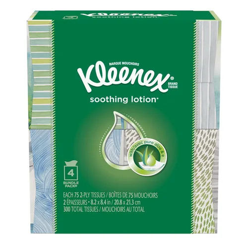 Miniatura 3 de Kleenex Loción de tejido facial, 3 unidades x 120 unidades en total 360 pañuelos A3938