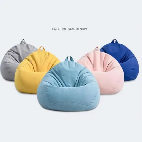 Miniatura 4 de Koolouispoper Funda para sofá grande y pequeña sin relleno, de tela de lino, puf, puff para sala de estar, dormitorio, tatami