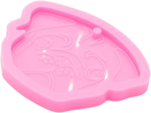Miniatura 3 de Molde de silicona brillante para perros de resina brillante para bricolaje, llavero, joyería, molde epoxi, manualidades, manualidades, moldes