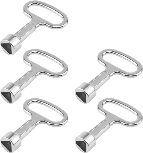 T Tulead Llaves triangulares para gabinete, llave triangular, cerraduras de 2 x 1.5 pulgadas, paquete de 5