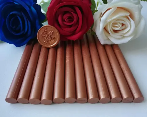 Miniatura 2 de 12 barras de cera para sellar pistola de pegamento para sello de cera, palos de cera PORXFLY Seal ideales para sobres de tarjetas, envoltura de Café