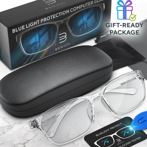Miniatura 2 de Elegantes lentes de bloqueo de luz azul para mujeres y hombres, ayudan a reducir el deslumbramiento y la fatiga ocular digital de computadoras