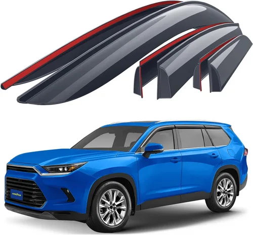 Miniatura 10 de Goodyear - Deflectores de ventana laterales irrompibles para camiones Ford F150 2015-2026 SuperCrew, visera de ventilación, accesorios