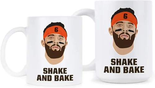 Miniatura 2 de We Got Good Baker Mayfield Taza de café Baker Mayfield Shake and Bake Coffee Mug Browns