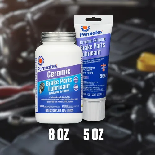 Miniatura 8 de Permatex 24125 Lubricante de cerámica para piezas de freno extremo, 8 onzas, paquete de 1 Lubricante de piezas de freno extremo de cerámica