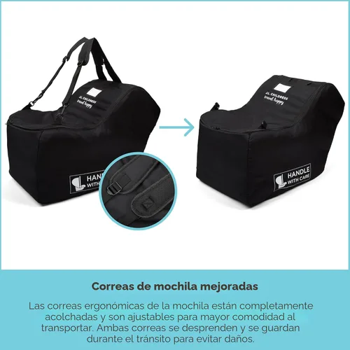 Miniatura 5 de J.L. Childress Funda acolchada para asiento de coche infantil - Bolsa de viaje para avión, se adapta a la mayoría de asientos de bebé e infantil