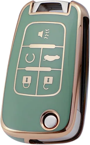 Miniatura 7 de ontto Funda para llavero con tapa de 5 botones para Chevy Car Key Case Fit para Buick Lacrosse Encore Allure Remote Key Holder