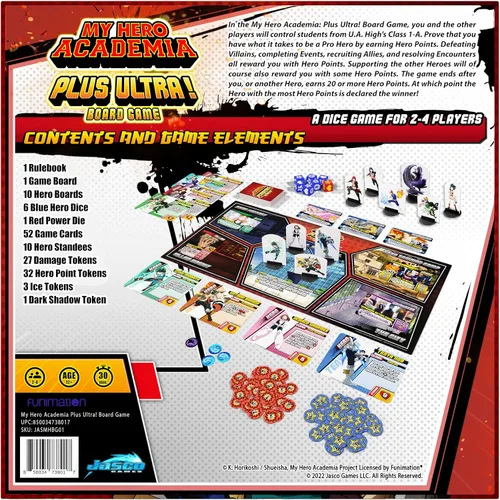 Miniatura 3 de My Hero Academia Plus Ultra Board - Juego de estrategia para adultos y adolescentes, a partir de 14 años, 2 a 4 jugadores, tiempo de juego promedio