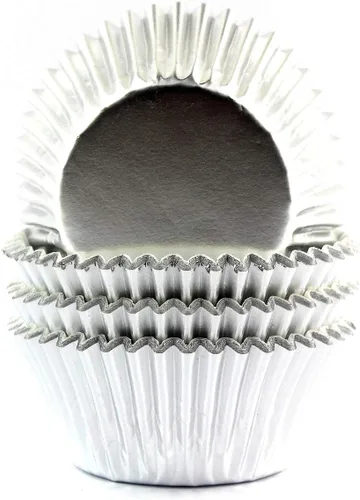 Miniatura 6 de Moldes de aluminio para cupcakes para fiesta de Halloween, tazas para hornear estándar, 100 unidades (negro)