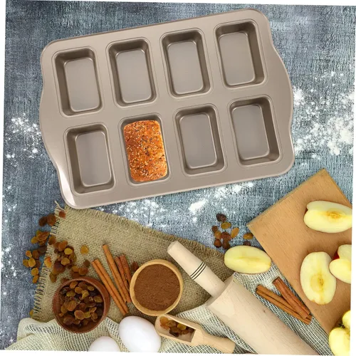 Miniatura 4 de MAGICLULU Mini molde para hornear pan, de acero al carbono, para hornear, molde de metal antiadherente para asar para cafeterías caseras
