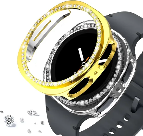 Miniatura 104 de DEALELE Paquete de 1 + 3 fundas y protector de pantalla compatible con Samsung Galaxy Watch FE / 5/4 de 1.575 pulgadas, funda protectora