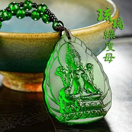 Miniatura 2 de MOONNIGHT STORE Buda - Collar con dije de gota esmaltado de Buda, collar de Buda de 25.8 pulgadas de longitud de la cadena, collar de Buda