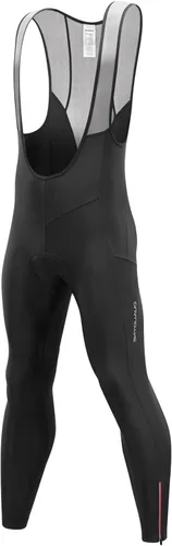 qualidyne Pantalones con pechera de ciclismo para hombre, con acolchado 3D, térmicos, para clima frío, mallas largas para ciclismo