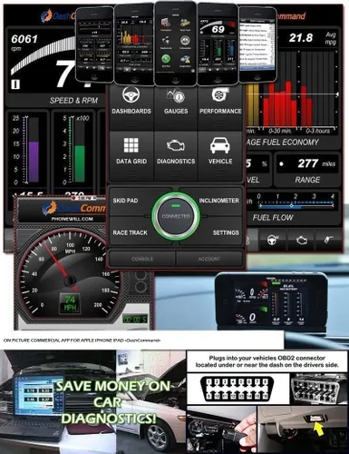 Miniatura 5 de Foseal Escáner OBD2, Lector de Código de Coche WiFi, Comprobar la Luz del Motor, Herramienta de Diagnóstico de Escaneo para iOS y Android