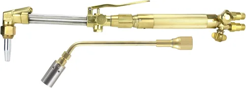 Miniatura 10 de SÜA - Antorcha de oxicombustible resistente compatible con Harris con válvulas de retención + punta de corte + punta de soldadura + punta