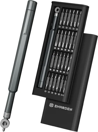 Miniatura 8 de SHARDEN Juego de destornilladores pequeños, juego de destornilladores 31 en 1 con Torx, Phillips, cabeza plana, mini kit de herramientas
