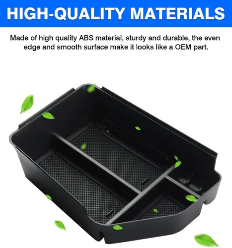 Miniatura 5 de Autorder Organizador de consola central para accesorios Kia EV6 2022 2023 2024 2025 Caja de almacenamiento para reposabrazos Bandeja de inserción