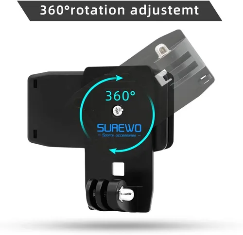 Miniatura 2 de Soporte de correa de mochila con clip rápido compatible con Gopro Hero 11/10/9/8/7/6 (2018)/5 Negro, DJI Osmo Action y más