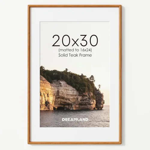 Miniatura 83 de Dreamland Marco de fotos de 16 x 24 pulgadas, marco de madera de roble macizo de 16 x 24 pulgadas con vidrio real, marcos de madera de 16 x 24