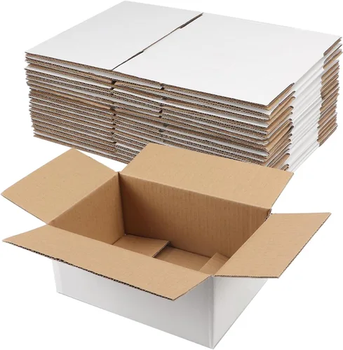 Miniatura 4 de Hoikwo Paquete de 40 cajas de envío de 4 x 4 x 2 para pequeñas empresas, cajas de cartón de embalaje negras, caja de embalaje de correo móvil