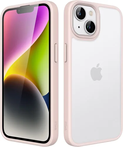 Miniatura 9 de JETech Funda mate para iPhone 14 de 6.1 pulgadas, a prueba de golpes, protección contra caídas de grado militar, cubierta trasera translúcida