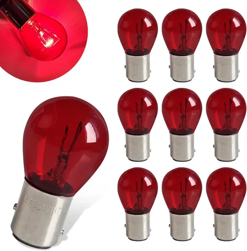 10 piezas Bombilla de luz para coche 1157 P21/5W S25 BAY15D, bombilla de luz de freno de doble cola alta y baja, luz de señal de giro, bombilla de