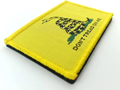 Miniatura 2 de Overdecor Parches tácticos militares de Dont Tread on Me Gadsden, con cierre de velcro, paquete de 2