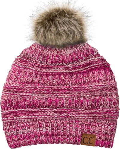 Miniatura 163 de C.C Trendy Warm Chunky Soft Stretch Cable Knit Beanie