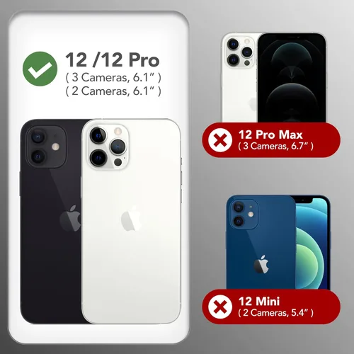 Miniatura 229 de GONEZ Funda de silicona para iPhone 15 Pro Max, compatible con Magsafe, protector de cámara + protector de pantalla, forro de microfibra suave