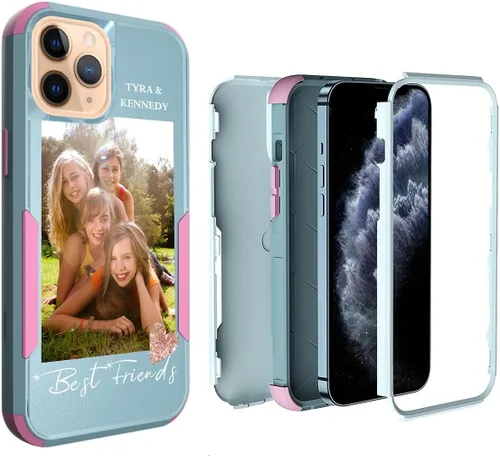Miniatura 41 de Funda de fotos personalizada para iPhone 11 Apple Phone Plaid Collage - Imagen personalizada para hacer fotos en 3 híbridos gruesos resistentes
