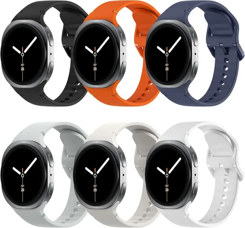 Miniatura 12 de TiMOVO - Paquete de 6 correas deportivas compatibles para Samsung Galaxy Watch 8 40 mm 44 mm/Galaxy Watch 8 Classic 46 mm (2025), correa de repuesto
